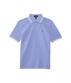 Поло Polo Ralph Lauren Kids Oxford Mesh Polo Shirt, цвет Harbor Island Blue/White