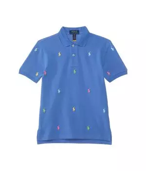 Поло Polo Ralph Lauren Kids Polo Pony Cotton Mesh Polo Shirt, цвет Scottsdale Blue