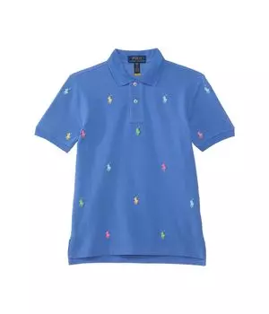 Поло Polo Ralph Lauren Kids Polo Pony Cotton Mesh Polo Shirt, цвет Scottsdale Blue