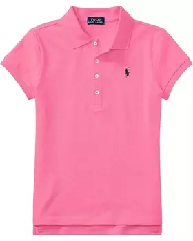 Поло Polo Ralph Lauren Kids Short Sleeve Mesh Polo Shirt, цвет Baja Pink