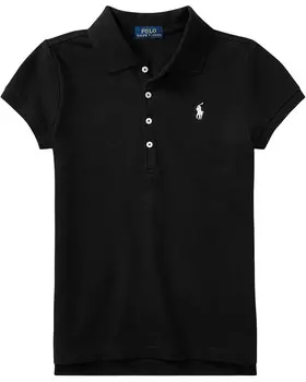 Поло Polo Ralph Lauren Kids Short Sleeve Mesh Polo Shirt, цвет Polo Black