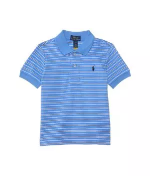 Поло Polo Ralph Lauren Kids Striped Soft Cotton Polo Shirt, цвет Harbor Island Blue Multi/C7927