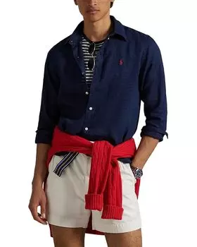 Поло Polo Ralph Lauren Long, цвет Newport Navy