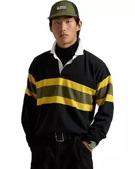 Поло Polo Ralph Lauren Long Sleeve Knits - Defender, цвет Polo Black Multi