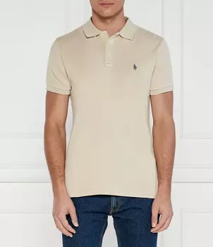 Поло POLO RALPH LAUREN Regular Fit, бежевый