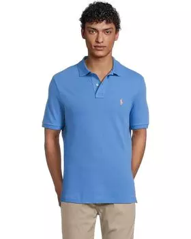 Поло Polo Ralph Lauren Short Sleeve Solid Mesh - Classic, цвет Blue Orbit