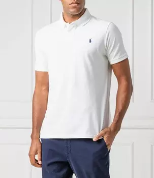 Поло POLO RALPH LAUREN slim fit, белый