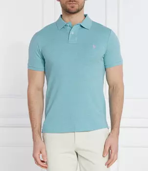 Поло POLO RALPH LAUREN Slim Fit, бирюзовый