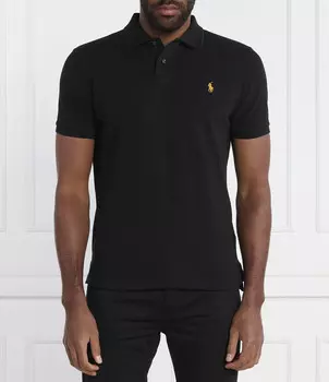 Поло POLO RALPH LAUREN Slim Fit, черный