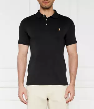 Поло POLO RALPH LAUREN Slim Fit, черный