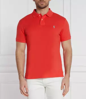 Поло POLO RALPH LAUREN Slim Fit, красный