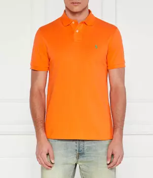 Поло POLO RALPH LAUREN Slim Fit, оранжевый