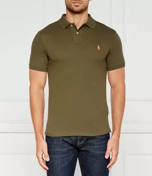 Поло POLO RALPH LAUREN Slim Fit pique, цвет cachi