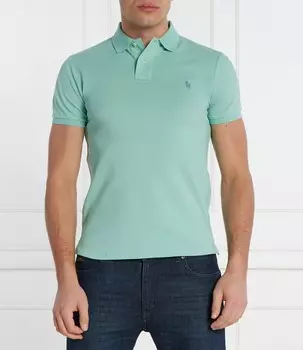 Поло POLO RALPH LAUREN Slim Fit pique, цвет menta