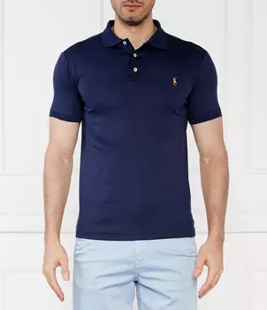 Поло POLO RALPH LAUREN Slim Fit, темно-синий