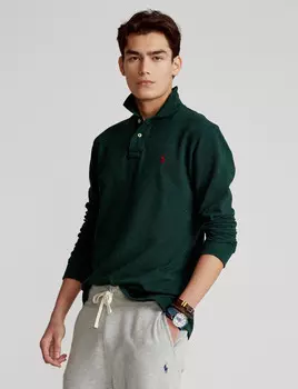 Поло POLO RALPH LAUREN Slim Fit, зеленый