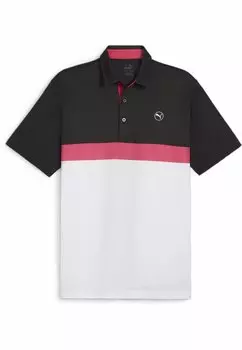 Поло Puma Golf, белое сияние черное