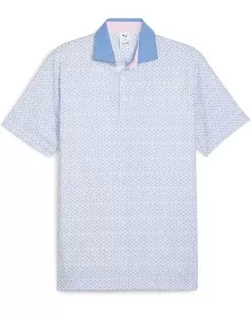 Поло PUMA Golf X Ap Mattr Iced Tea Polo, цвет Blue Skies