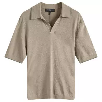 Поло Rag & Bone Johnny Towelling Polo Shirt, цвет Vetiver