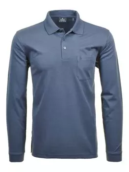 Поло Ragman Langarm T Shirt, синий