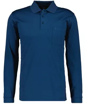 Поло Ragman Langarm, темно-синий