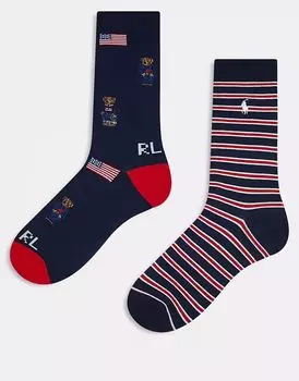 Polo Ralph Lauren 2 пары носков в нескольких цветах