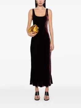 Polo Ralph Lauren бархатное платье без рукавов, красный