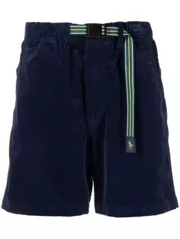 Polo Ralph Lauren бархатные шорты с пряжкой, синий