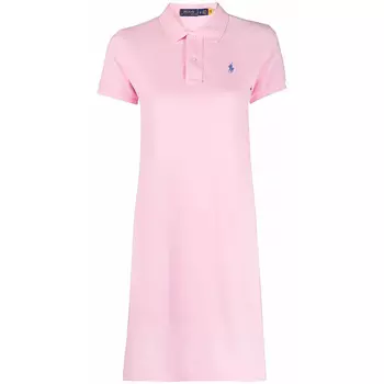 Polo Ralph Lauren Базовое сетчатое поло с коротким рукавом, повседневное платье розового цвета