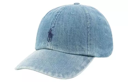Polo Ralph Lauren Бейсболка хлопковая унисекс синего цвета