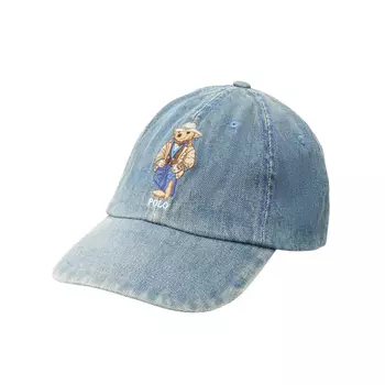 Polo Ralph Lauren Бейсболка хлопковая унисекс синего цвета