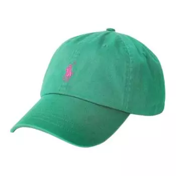Polo Ralph Lauren Бейсболка хлопковая унисекс зеленая