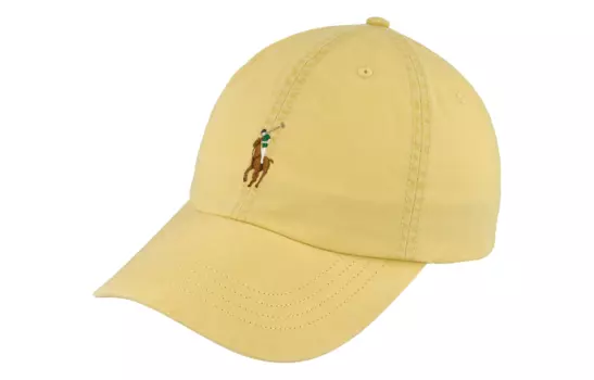 Polo Ralph Lauren Бейсболка из хлопка и эластана унисекс желтого цвета