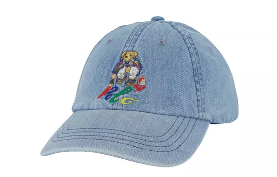 Polo Ralph Lauren Бейсболка мужская хлопковая светло-синяя