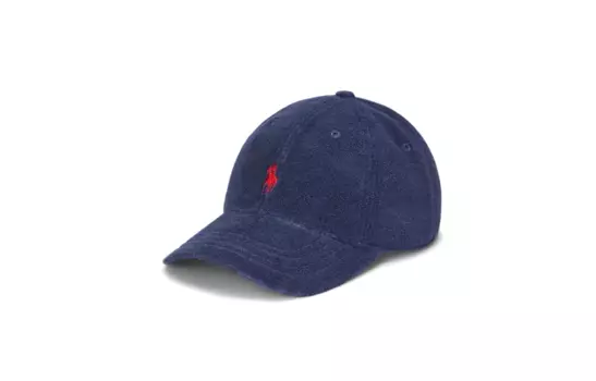 Polo Ralph Lauren Бейсболка мужская из хлопка и полиэстера, синяя
