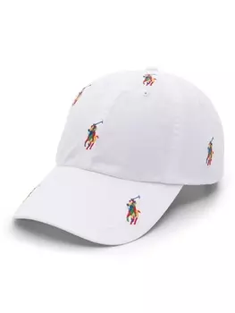 Polo Ralph Lauren бейсболка с вышивкой Polo Pony, белый