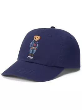 Polo Ralph Lauren бейсболка с вышивкой Polo Bear, синий