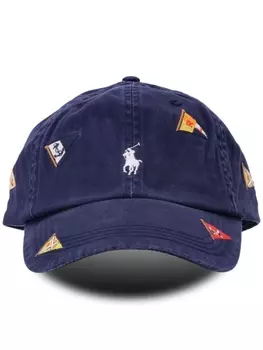 Polo Ralph Lauren бейсболка с вышивкой, синий
