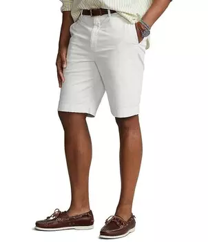 Polo Ralph Lauren Big & Tall 9,5 и 10,5 Эластичные шорты из твила по внутреннему шву классического кроя, белый