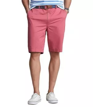 Polo Ralph Lauren Big & Tall 9,5 и 10,5 Шорты из эластичного твила по внутреннему шву, красный