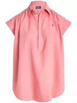 Polo Ralph Lauren блузка Polo Pony с рукавами кап, розовый
