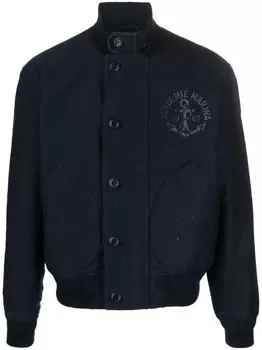Polo Ralph Lauren бомбер с высоким воротником, синий