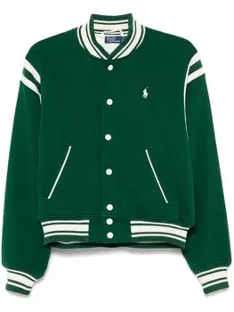 Polo Ralph Lauren бомбер со вставками, зеленый