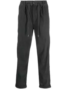 Polo Ralph Lauren брюки с кулиской в рубчик, серый