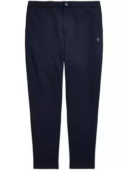Polo Ralph Lauren брюки с вышивкой Polo Pony, синий
