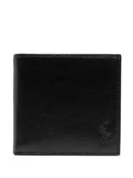 Polo Ralph Lauren бумажник с тисненым логотипом, черный