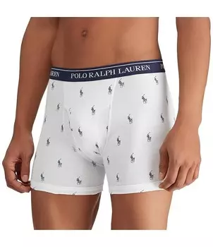 Polo Ralph Lauren Classic Fit Ассорти 6Трусы-боксеры с внутренним швом (3 шт.), мультиколор