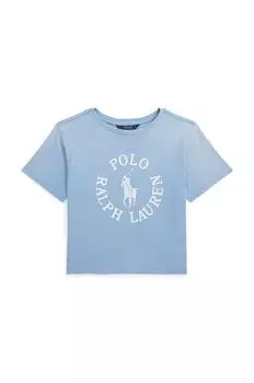 Polo Ralph Lauren Детская хлопковая футболка, синий