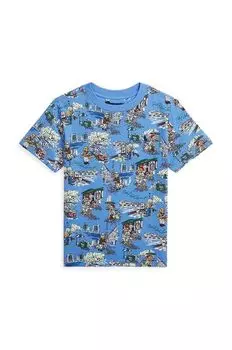 Polo Ralph Lauren Детская хлопковая футболка, синий
