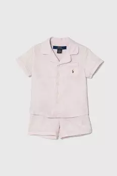 Polo Ralph Lauren Детская хлопковая пижама, розовый